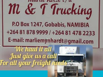 Marlie Kotzé T/A M & T Trucking